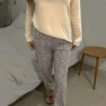 Kadın Pijama Takımı Leopar Desen